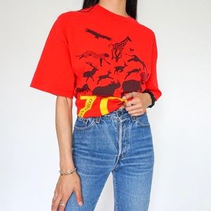 Vintage 80s San Diego Zoo Souvenir T-shirt